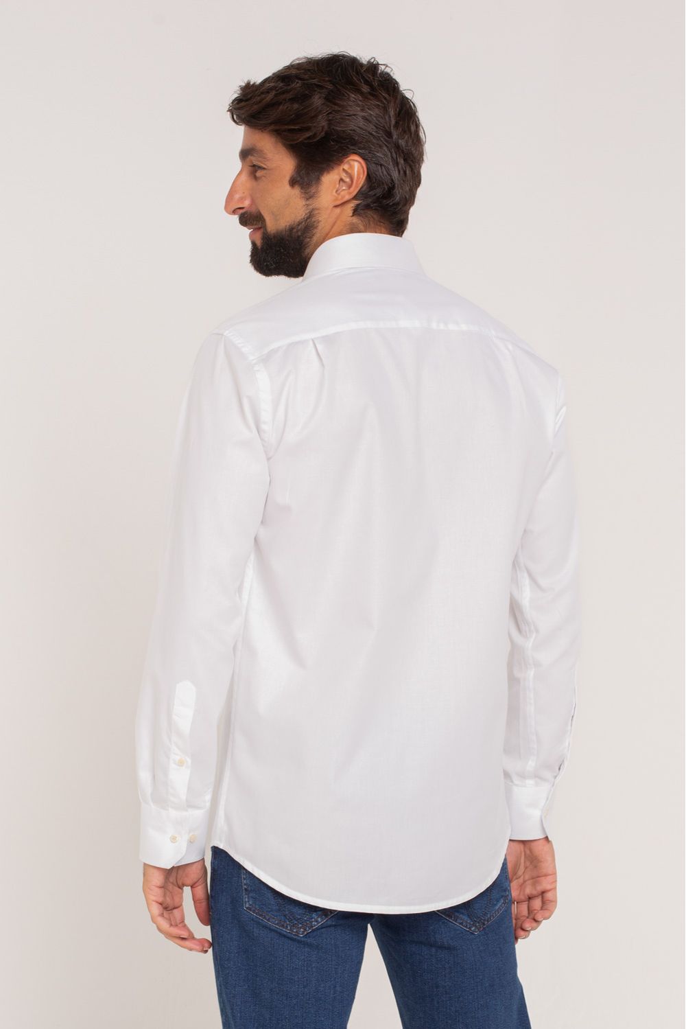 Camisa Gola Italiana Chambray