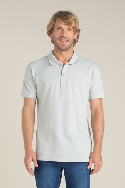 polo-piquet-retilinea-peitilho-gris-foto-1